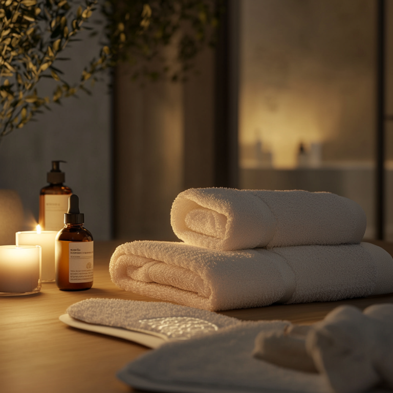 Ambiente relajante de spa, imagen para contenido audiovisual generada con IA por Facticia Studio